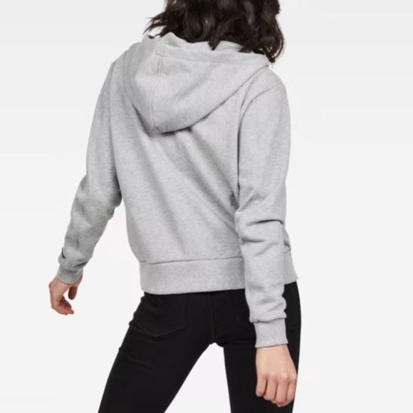 G-Star RAW® Sofe Boyfriend Drape Hooded Sweat Grey Size Small - Picture 3 of 7